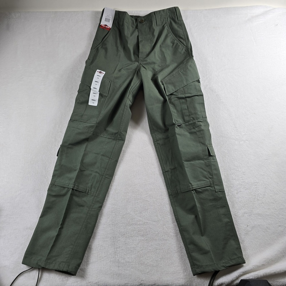 Tru Spec Tactical Response Uniform Pant Men OD Green Sage Small Long 1391023 NWT